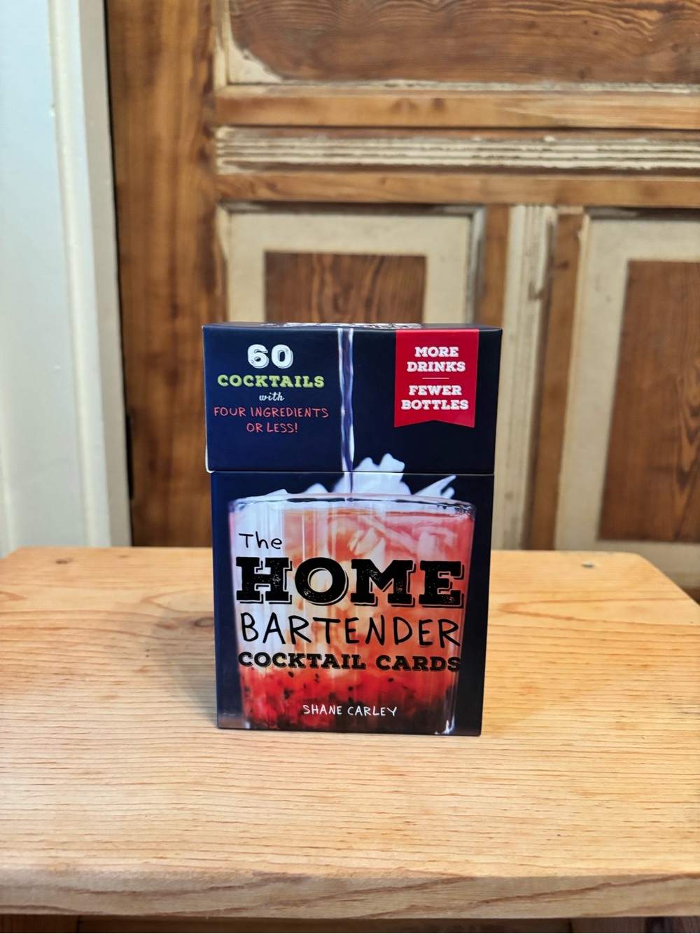 The Home Bartender Cocktail Cards - Blue/Red Deck-New Never Opened